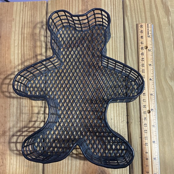 Vintage Metal Mesh Black Tray Drawer Home Desk Kids Organizer Cute Teddy Bear !! - Picture 4 of 8